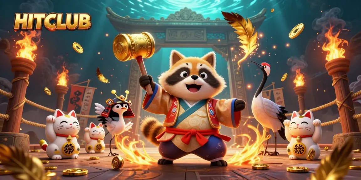 Join HITCLUB for endless excitement with colorful fortune cats and lively game elements!