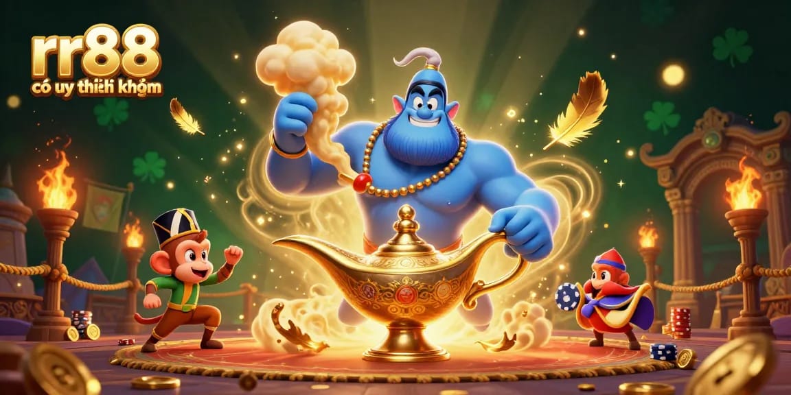 Engage with RR88 có uy tín không through exciting gameplay and rich experiences in this vibrant casino illustration.