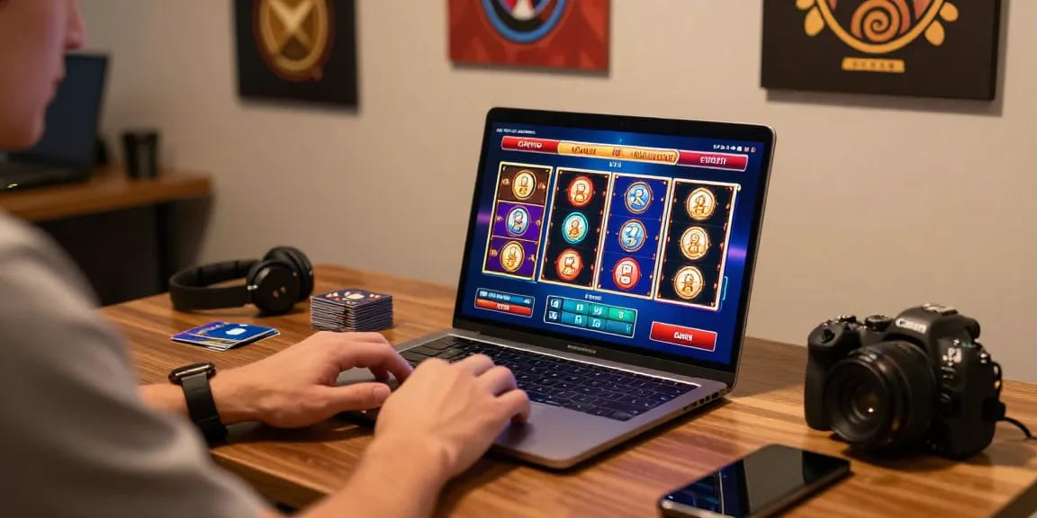 Immersive gaming experience at credit card casinos with vibrant visuals.