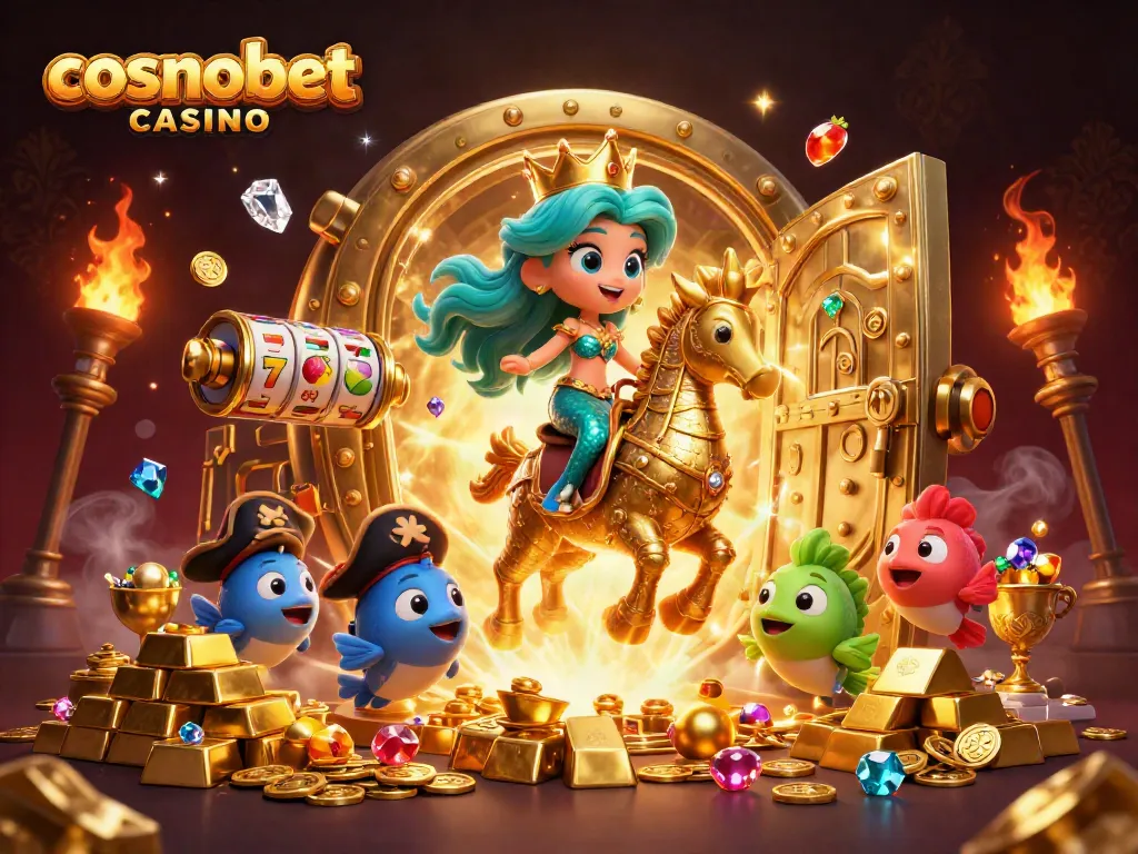 Experience exciting gameplay at cosmobet casino with vibrant characters and thrilling slot elements.