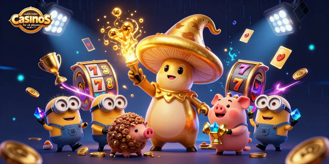 Engage in thrilling gameplay at credit card casinos for UK players, featuring magical casino elements and dynamic characters.