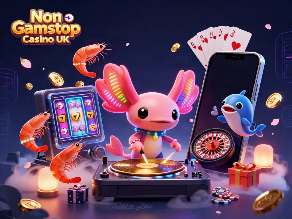 Engage in thrilling gameplay at Non Gamstop Casino UK with vibrant casino elements and lively characters.