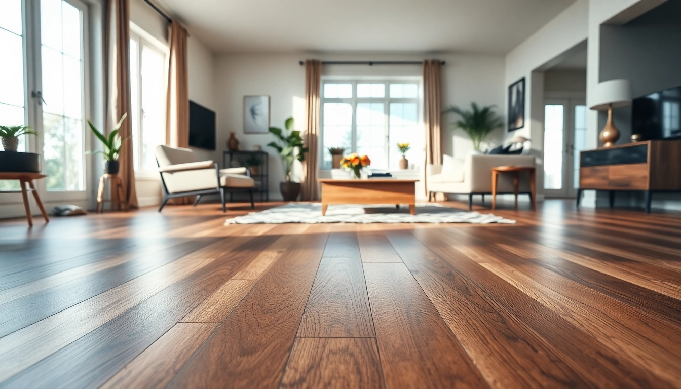 Showcasing beautiful walnut waterproof vinyl flooring in a modern living room with stylish decor.