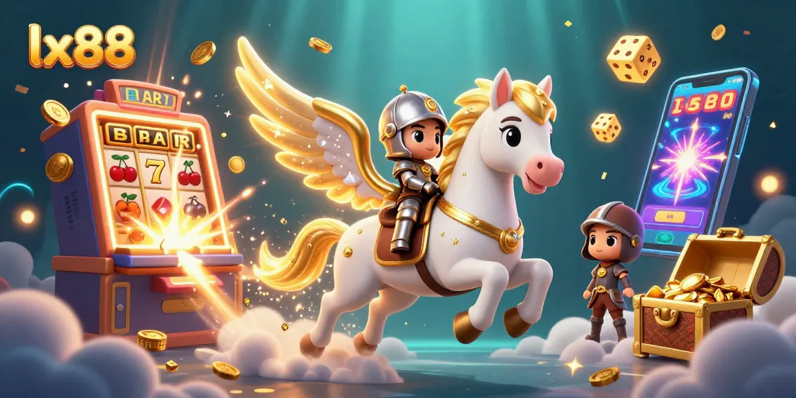 Join the excitement at lx88 with a magical horse and knight exploring dynamic casino games.