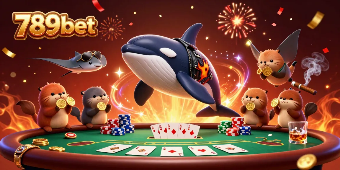 Engage in thrilling gameplay with 789bet's vibrant casino scene featuring playful cartoon characters and exciting game elements.